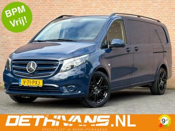 Zakelijke Lease |  Mercedes-Benz Vito 114CDI 136PK XL 9G-Tro, Automaat, Gebruikt, Blauw, Diesel
