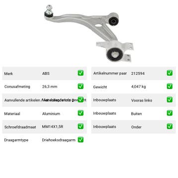 Draagarm Mercedes-Benz EQA EQA 250 (H243) Van 2021-02 tot  -, Verzenden, Nieuw, Mercedes-Benz