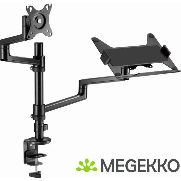 Gembird MA-DA-04 laptop en monitor bureausteun 32  Zwart, Computers en Software, Monitoren, Nieuw, Verzenden