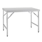 Vogue inklapbare RVS werktafel 120cm, Verzenden, Nieuw in verpakking