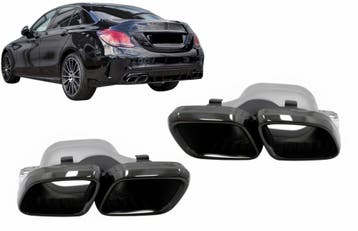 C63 AMG look Sierstukken Zwart Mercedes C-Class W205 S205, Ophalen of Verzenden, Nieuw