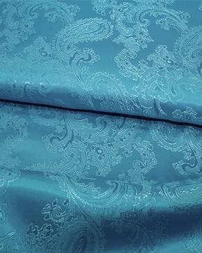 Luxe Jacquard Voering Aqua Blauw, Nieuw, Blauw