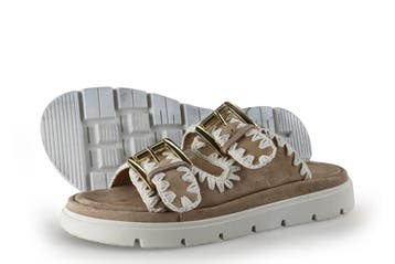 Maruti Slippers in maat 39 Beige, Slippers, Verzenden, Beige, Zo goed als nieuw