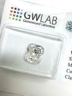 1 pcs Diamant (Natuurlijk) - 1.51 ct - Cushion - F - SI3 -, Nieuw