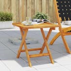 vidaXL Tuinbijzettafel 40x40x40 cm massief acaciahout, Verzenden, Nieuw, Hout