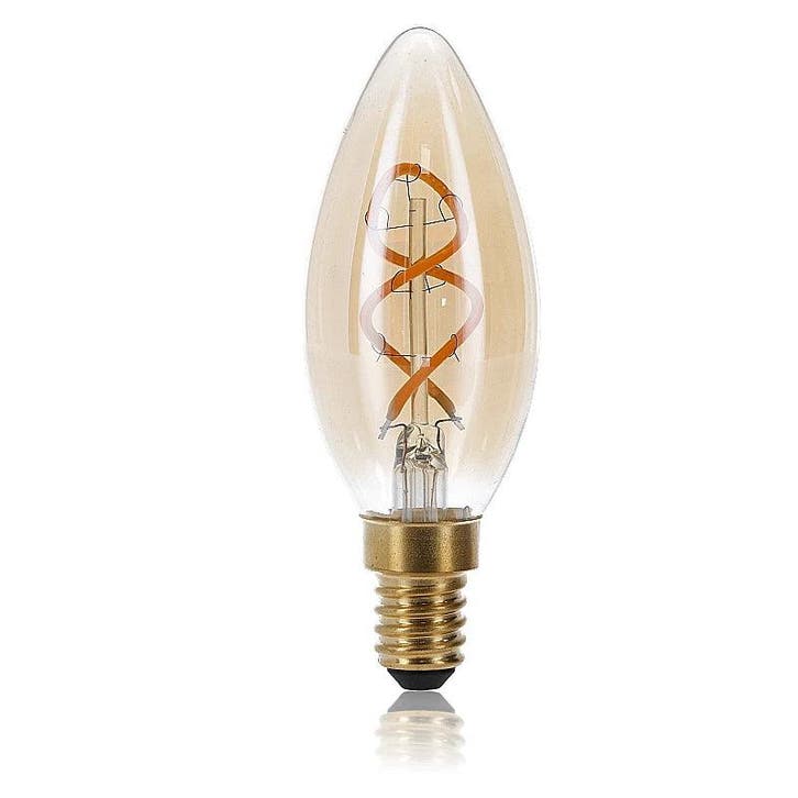 LED FILAMENT | E14 | KAARS | DIMBAAR | AMBER | 2W, Huis en Inrichting, Lampen | Overige
