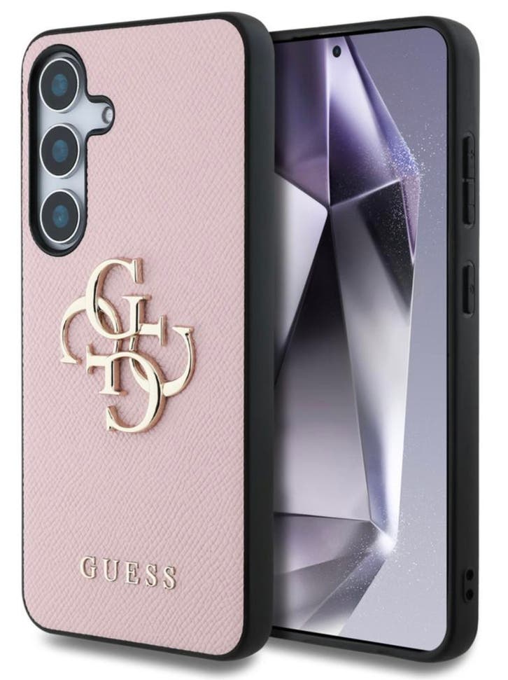 Guess Samsung Galaxy S25 Back Cover Grained Big 4G Logo roze, Telecommunicatie, Mobiele telefoons | Hoesjes en Frontjes | Samsung