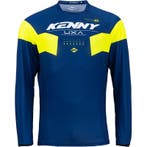 Cross-shirt Kenny Titanium - Blauw / Fluo Geel - MAAT L, Verzenden, Nieuw met kaartje, Kenny