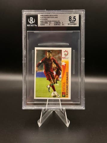Beckett Bgs 8.5 Panini 2008 UEFA Euro 2008 Cristiano Ronaldo, Verzenden, Zo goed als nieuw, Losse kaart
