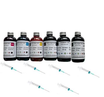 Geschikt Epson 114 Ecotank set 6X 100ml bk cy ma ye bkp en, Nieuw, Cartridge, Inktmedia