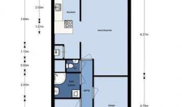 Te Huur 3 Kamer Appartement Ouvertureweg Alphen aan den Rijn, Huizen en Kamers, Huizen te huur, Direct bij eigenaar, Alphen aan den Rijn