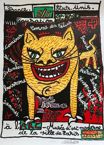 Robert Combas (1957) - Comme des Félins - signée