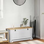 vidaXL Schoenenkast Corona Wit 99 x 32 x 49 cm Massief, Verzenden, Nieuw