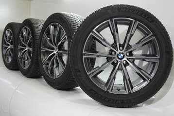 BMW X5 G05 X6 G06 740M 20 inch velgen Michelin Runflat Winte, Gebruikt, Velg(en), 20 inch, Winterbanden