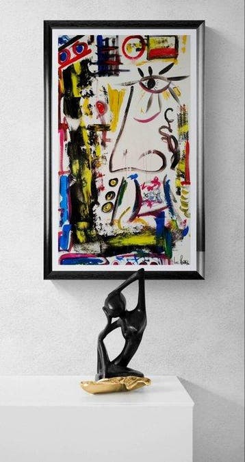 Luc Mora - Miss abstract in yellow - XXL