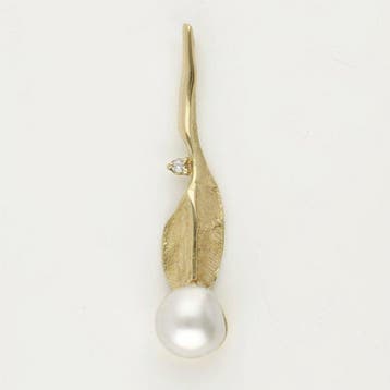 Hanger - 18 karaat Geel goud Parel