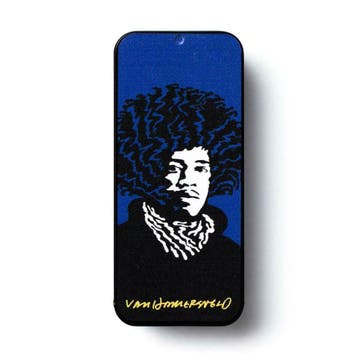 Jimi Hendrix opbergblikje + plectrums officiële merchandise, Verzamelen, Muziek, Artiesten en Beroemdheden, Ophalen of Verzenden