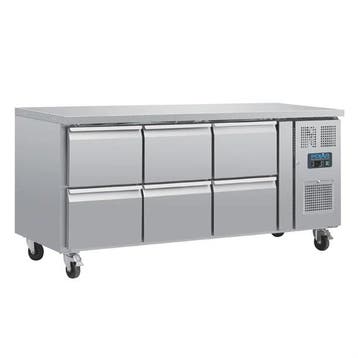 Koelwerkbank met 6 laden | 465L | -2°C tot +8°C | 86x179,., Verzenden, Nieuw in verpakking