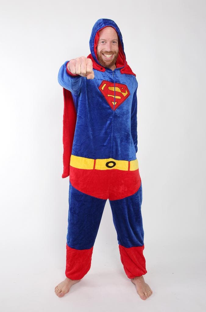 Onesie Superman Pak Kind Kostuum Cape Supergirl 128-134 Supe, Kinderen en Baby's, Carnavalskleding en Verkleedspullen, Nieuw, 134 t/m 140