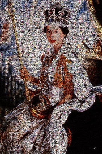 David Law - Crypto God Save the Queen 2.0 - Format XL 50x75
