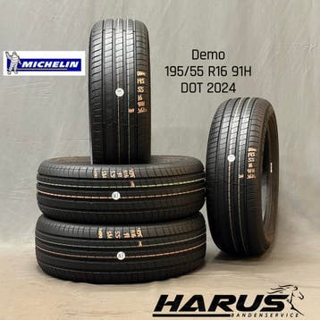 195/55/16 91H Michelin E-primacy zomerbanden demo 4X, Gebruikt, 16 inch, Ophalen of Verzenden, Band(en)