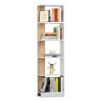 Nieuwe Boekenkast 5 planken - Wit en Eikenlook kleur, Verzenden, Nieuw