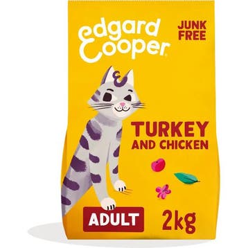 Edgard & Cooper graanvrij kalkoen kattenvoer 2kg, Dieren en Toebehoren, Verzenden, Kat