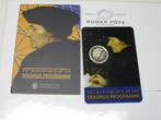 2 Euro 2022 Malta Erasmus im Originalblister Coincard kop..., Verzenden