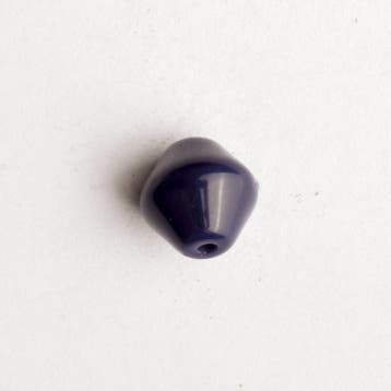 10 x glaskraal blauw 8  x 8 mm gat: 1mm (Blauwe glaskralen), Ophalen of Verzenden, Nieuw, Kraal