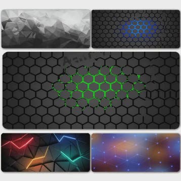 Extra Grote Geometrische Muismat (100x50cm) - Anti-slip Bure, Verzenden, Nieuw