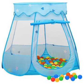 vidaXL Kinderspeeltent met 250 ballen 102x102x82 cm blauw, Verzenden, Nieuw