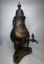 Samovar - Messing - Antieke metalen samovar, Antiek en Kunst