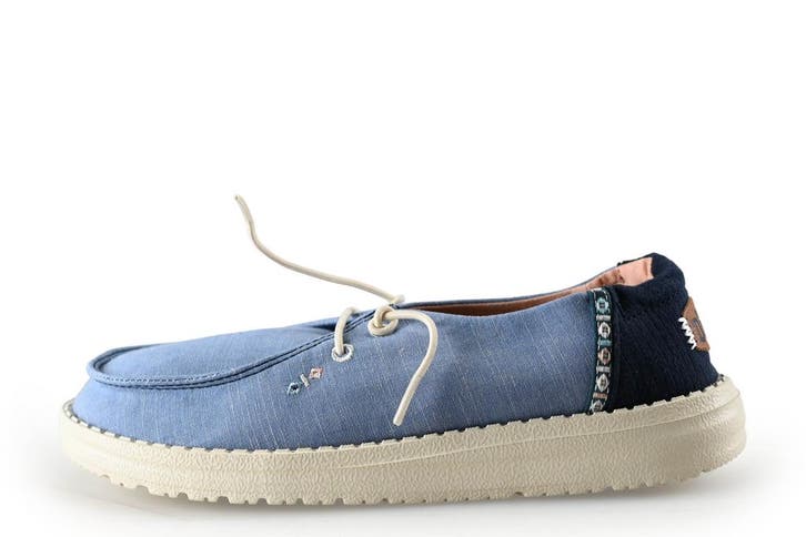 HEY DUDE Instappers in maat 38 Blauw, Kleding | Dames, Schoenen, Blauw, Zo goed als nieuw, Instappers, Verzenden