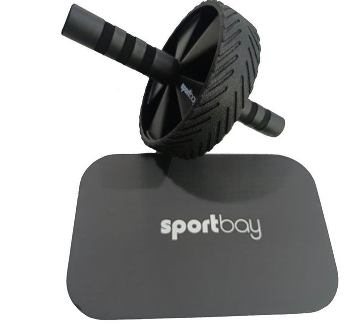 Sportbay Ab Wheel met kniemat - Ab trainer - buikspierwiel, Sport en Fitness, Fitnessmaterialen, Buikspierwiel, Nieuw, Verzenden
