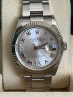 Rolex Datejust 126234 Silver Roman Diamond dial (2022), Sieraden, Tassen en Uiterlijk, Horloges | Heren, Staal, Polshorloge, Zo goed als nieuw