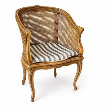 Fauteuil - Hout, cane vlechtwerk - Cane fauteuil