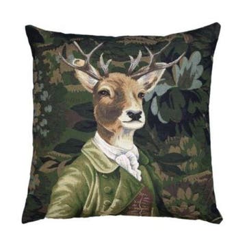 gobelin kussen baron hert groen 45x45cm, Verzenden, Nieuw