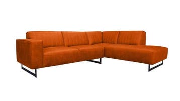 Hoekbank Scherpenisse - hoekbanken - Oranje, Nieuw, 150 cm of meer, Stof, 200 tot 250 cm