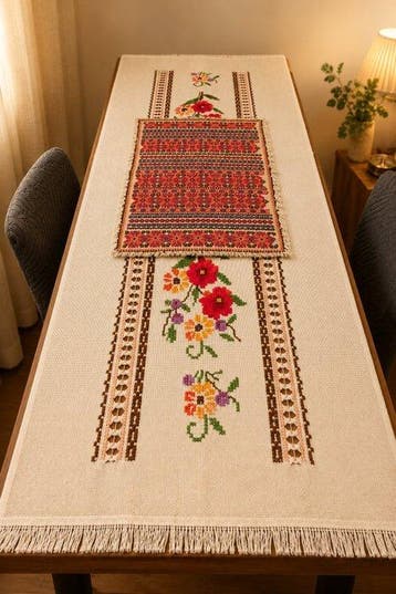 Tafelkleed (2) - 155 cm - 100 cm - Volkskunst