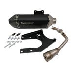 Akrapovi Black Edition Uitlaat + JM Tuning Voorbocht, Ophalen of Verzenden, Nieuw