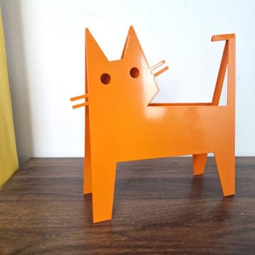 José Soler Art - The Cat KH. Orange - No Reserve