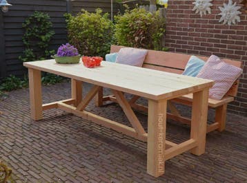 Douglas tuintafel terrastafel tuinbank bank, Ophalen, Nieuw, Bank, Tuinset