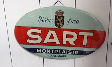 Sart - Reclamebord - glascoide, Antiek en Kunst