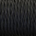 Zwart Gevlochten Strijkijzersnoer met stekker en schakelaar, Ophalen of Verzenden, Nieuw