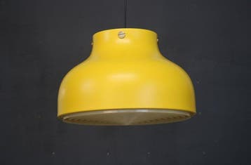 Lamp - XL gele designlamp - Aluminium, Plastic