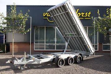 Hapert en Henra 3-ASSER tridem kipper op voorraad!, Auto diversen, Aanhangers en Bagagewagens, Nieuw