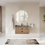 Badkamerspiegel met LED Verlichting en Verwarming 100cm -, Huis en Inrichting, Woonaccessoires | Spiegels, Ophalen of Verzenden