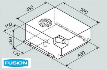 Fusion Watertank 50L EV1111, Ophalen of Verzenden, Nieuw