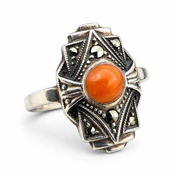 Zilver - Ring - Art Deco circa jaren ’40