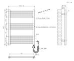 SALE - Lyra 80 x 60 cm - Elektrisch -  Wit - Radiator -, Ophalen of Verzenden, Nieuw